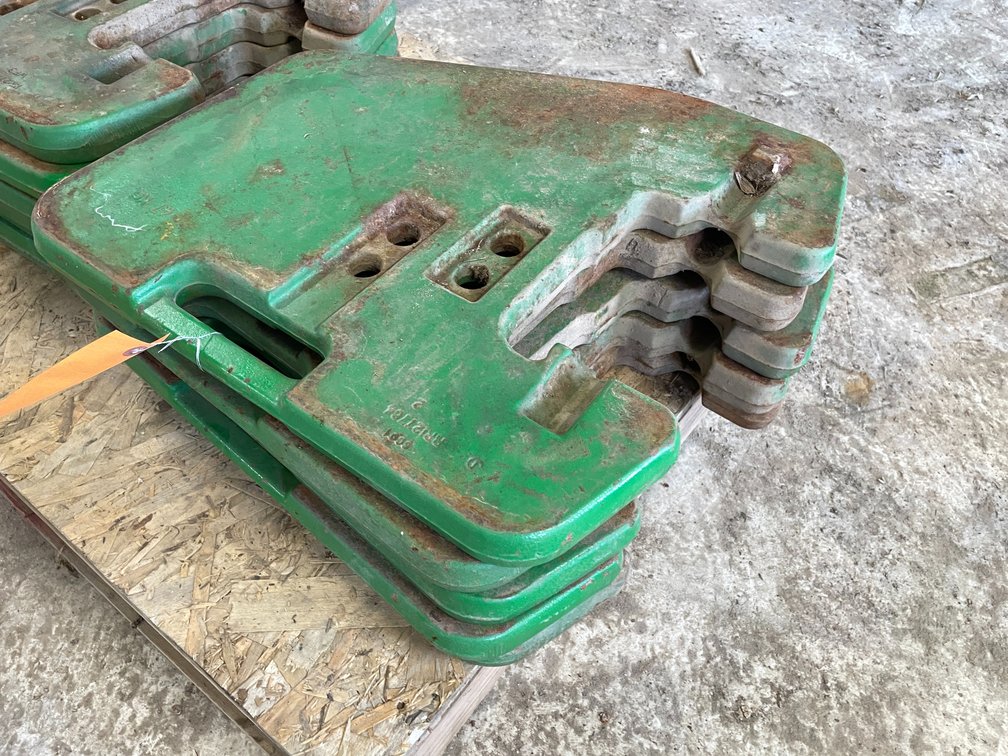 (5) John Deere Suitcase Weights