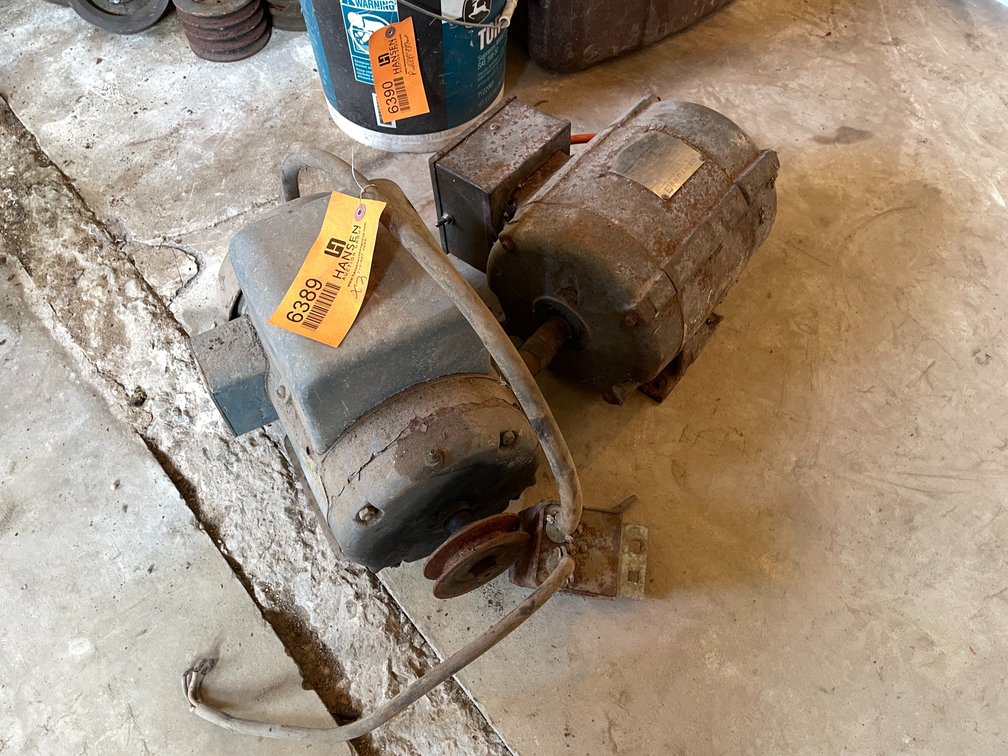 (2) Used Electric Motors