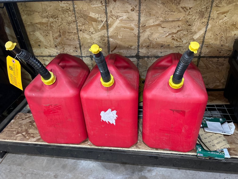 (3) Midwest Can Company 6 Gallon Gas Cans