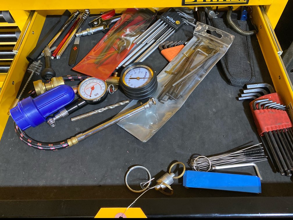 Contents of Drawer - Assorted Hand Tools