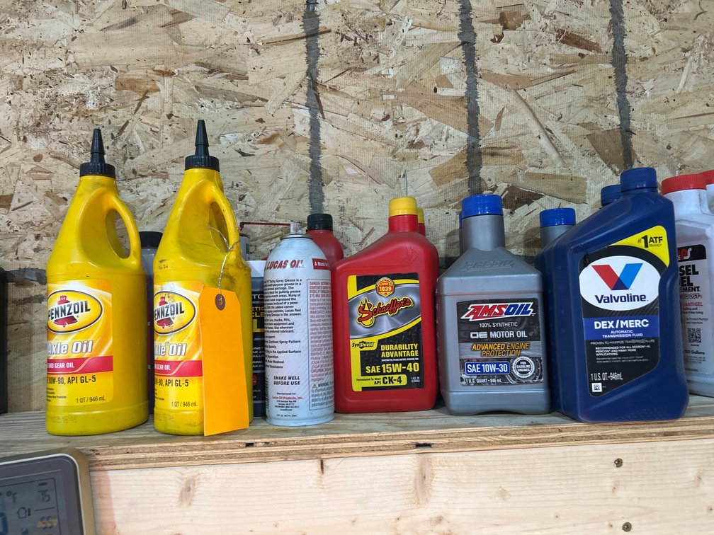 Assorted Automotive Fluids and Lubricants