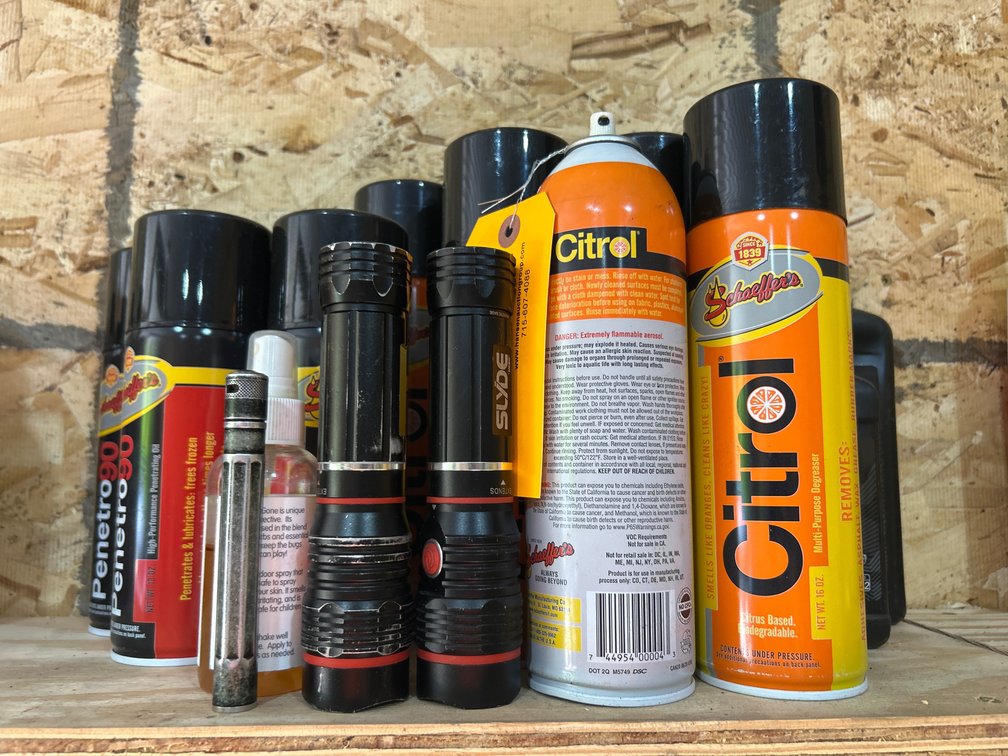 Schaeffer's Aerosols, XPS Engine Oil and NEBO Flashlights