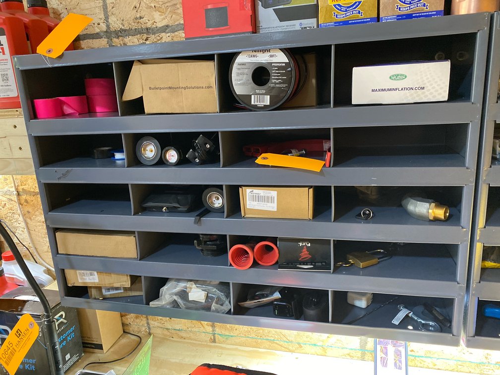 Metal Parts Bin Shelving Unit