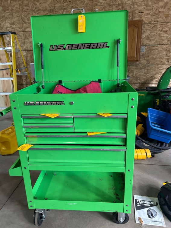U.S. General 30" 5 Drawer Mechanic's Cart