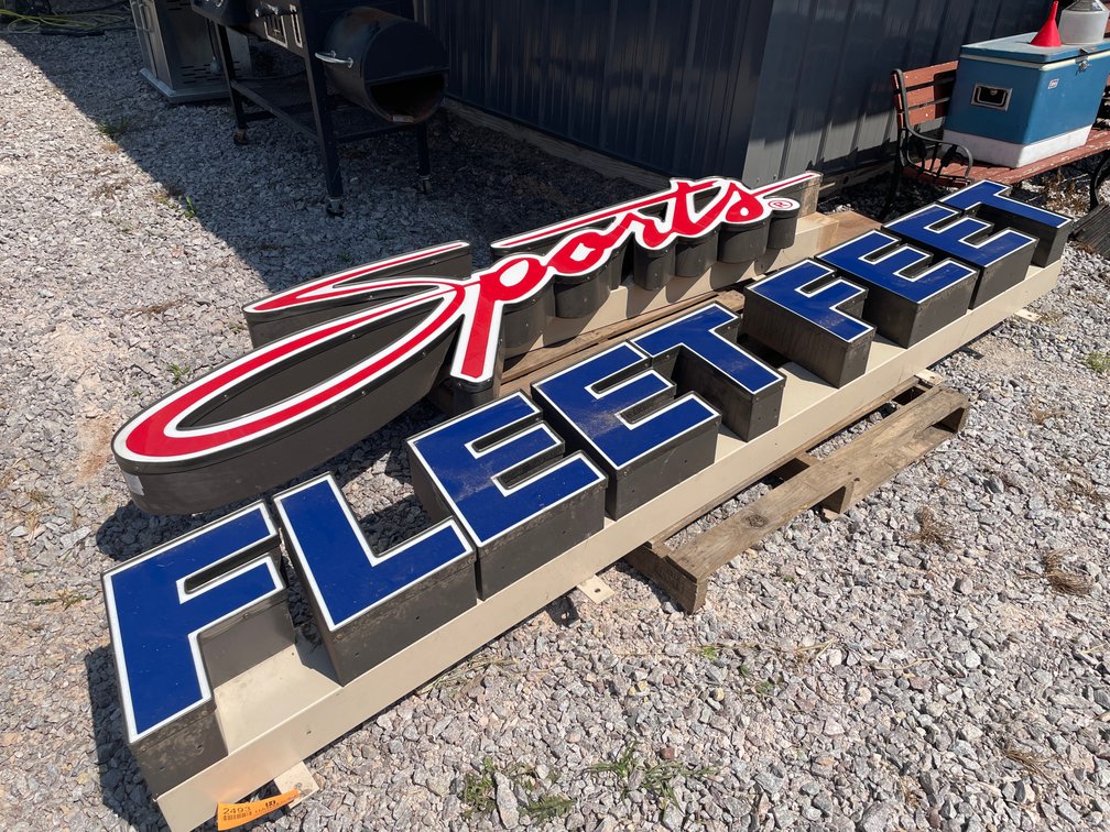Sports and Fleet Feet Light Up Signs