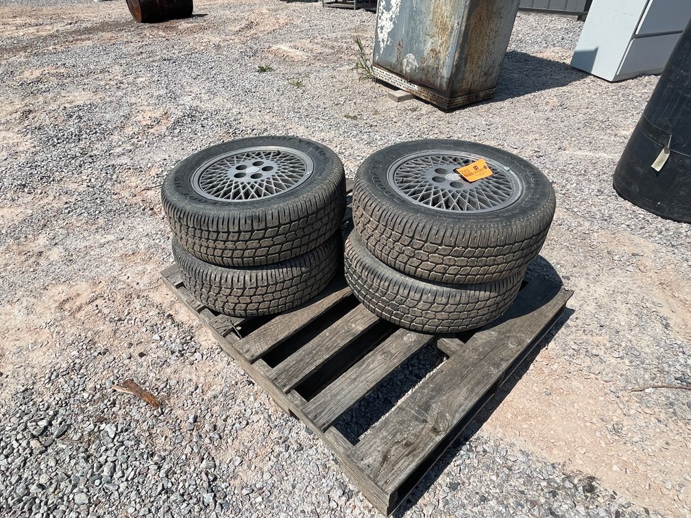 Set of (4) Goodyear Tires on 5-Bolt Rims