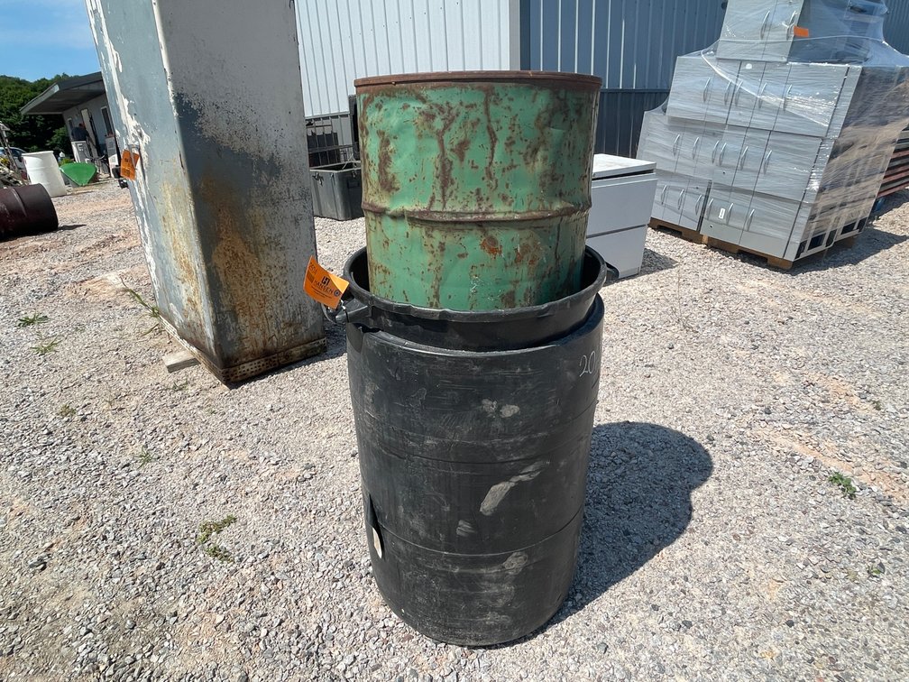 Various Barrels and Air Hose