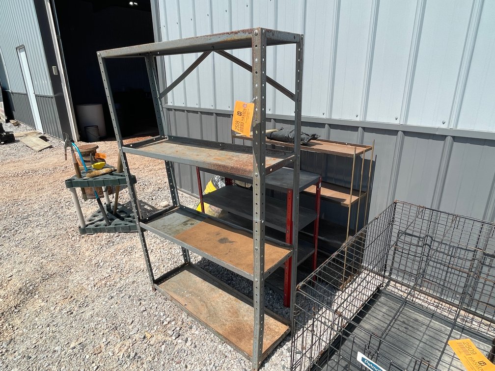 (3) Metal Shop Shelves
