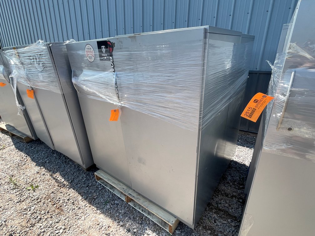 (4) Metal Upright Storage Cabinets