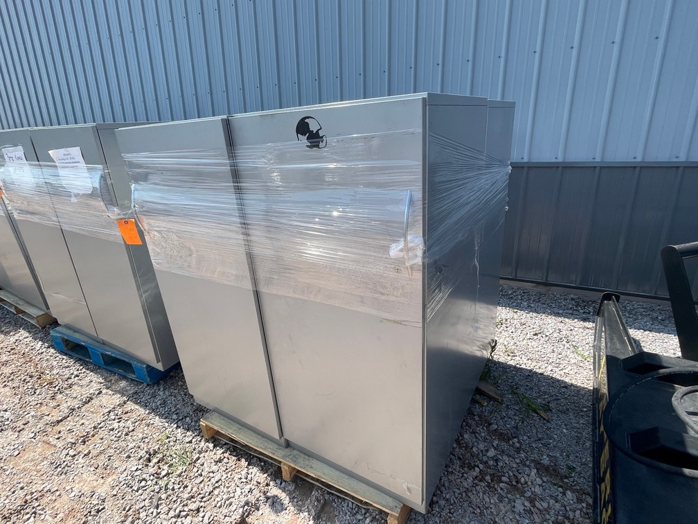 (4) Metal Upright Storage Cabinets