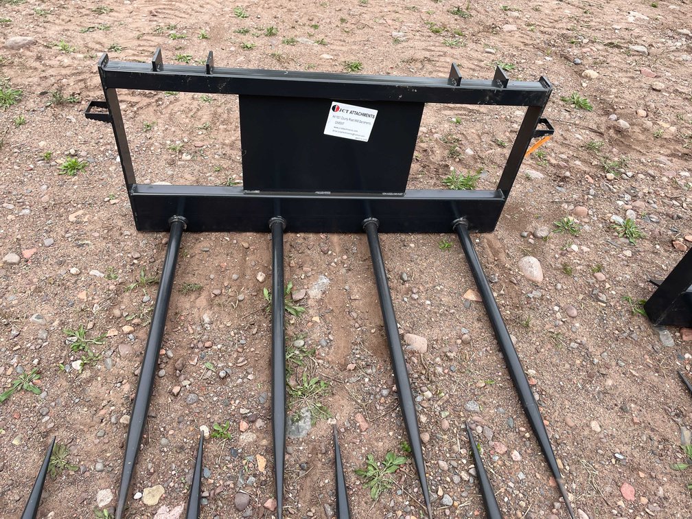 2026 JCT Skid Steer Bale Spear with Quadruple Tines