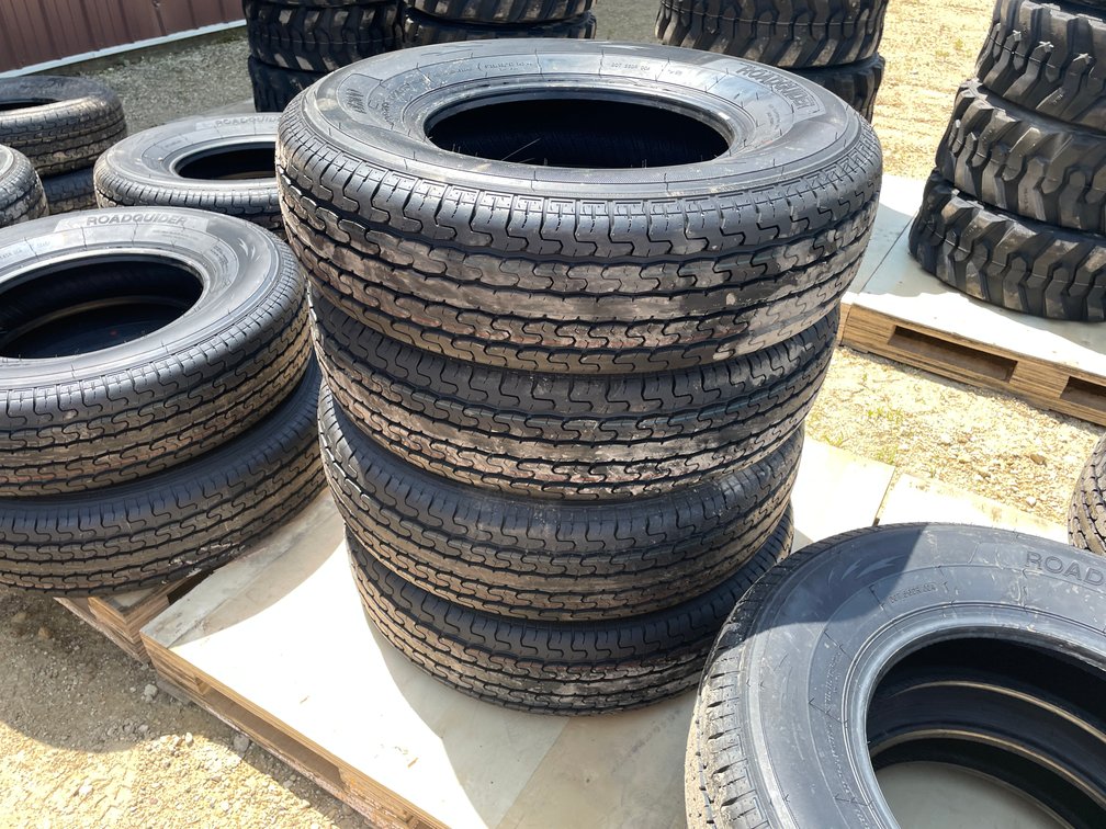 (4) Road Guider QH100 ST235/80R16 Radial Trailer Tires