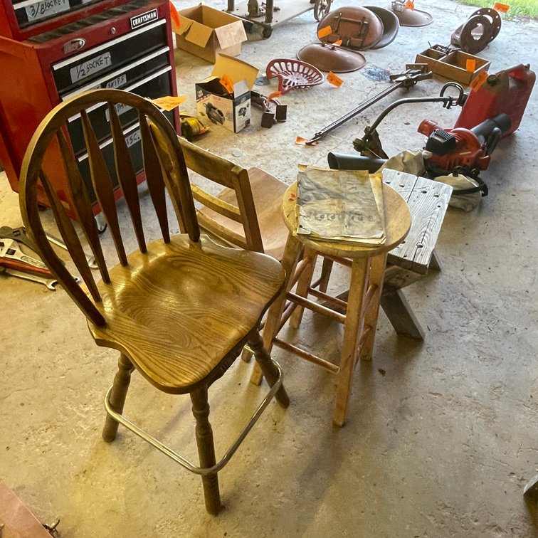 (4) Wooden Chairs