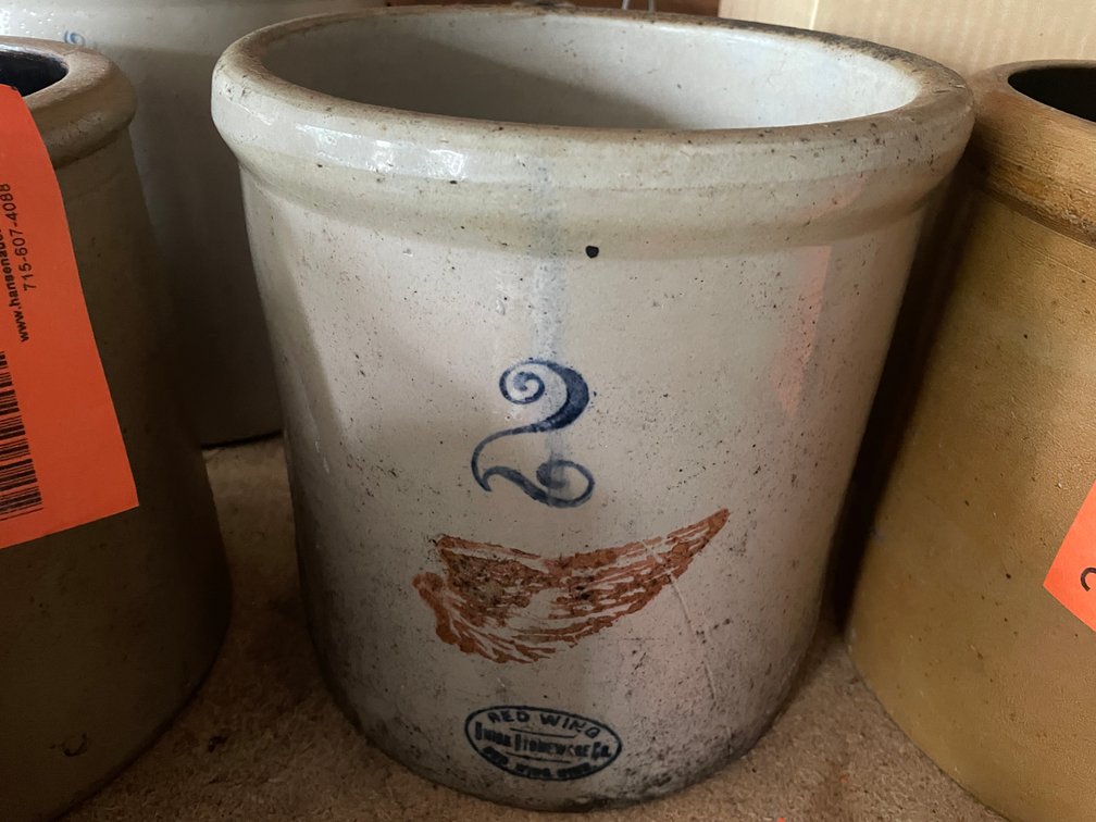 2 Gallon Red Wing Crock
