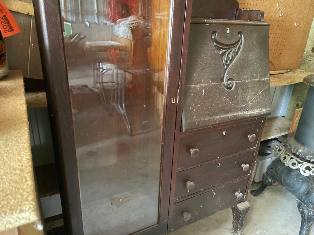Antique Drop Front Secretary Desk