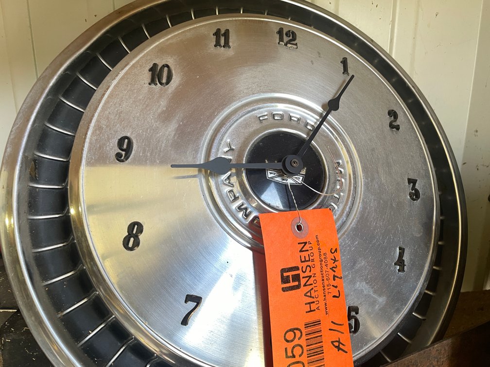 Ford Hubcap Clock