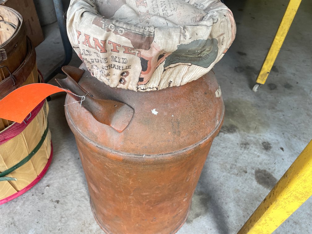 Taylor Cry Assn, Taylor, WI Milk Can