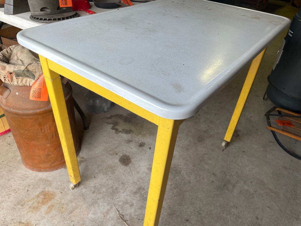 Enamel Top Table