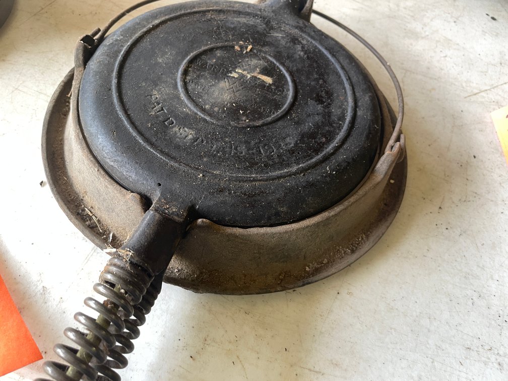Wards Cast Iron Waffle