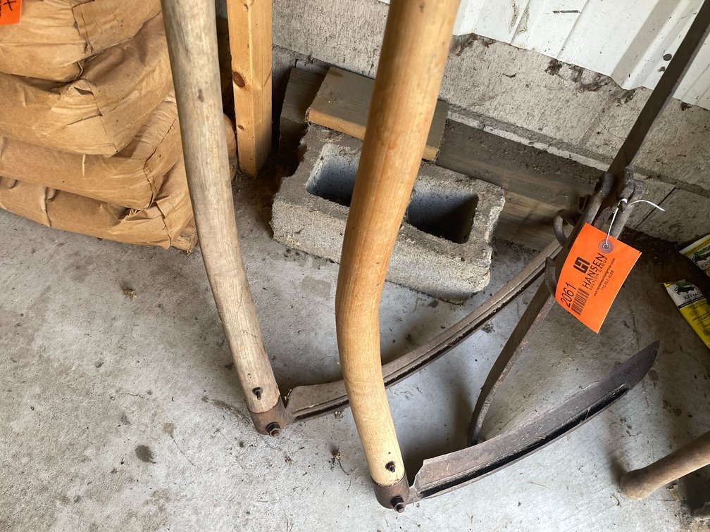 (2) Hand Scythes