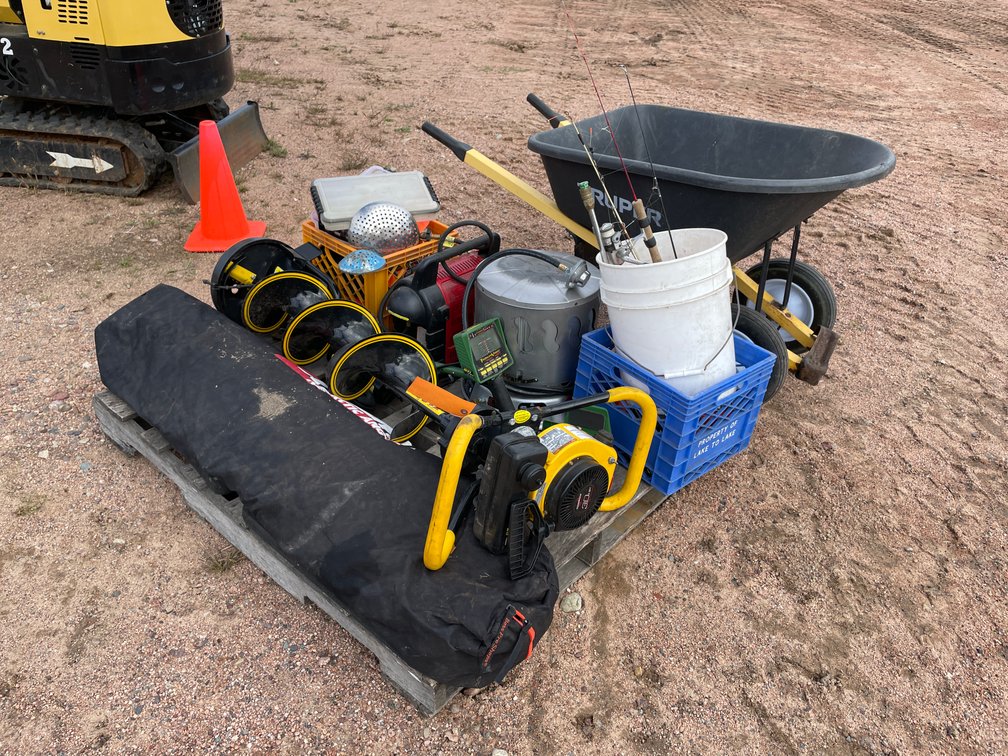Pallet of Fishing Recreational Items