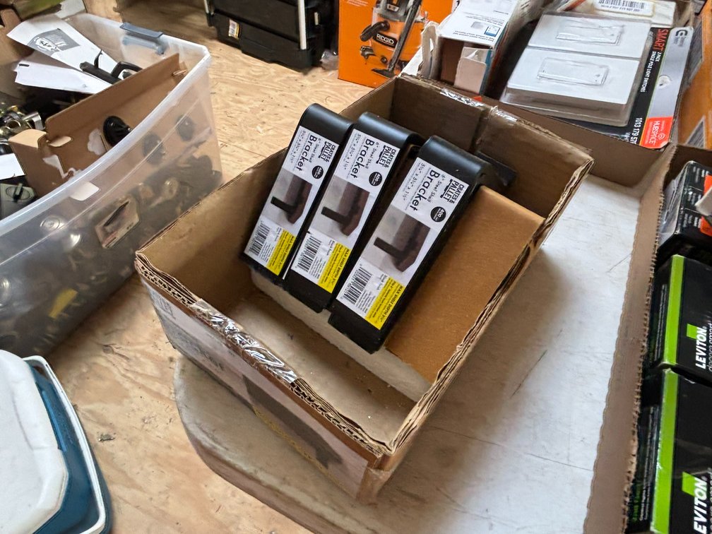 (6) Crates & Pallet 6" Steel Shelf Brackets (Strum, WI)