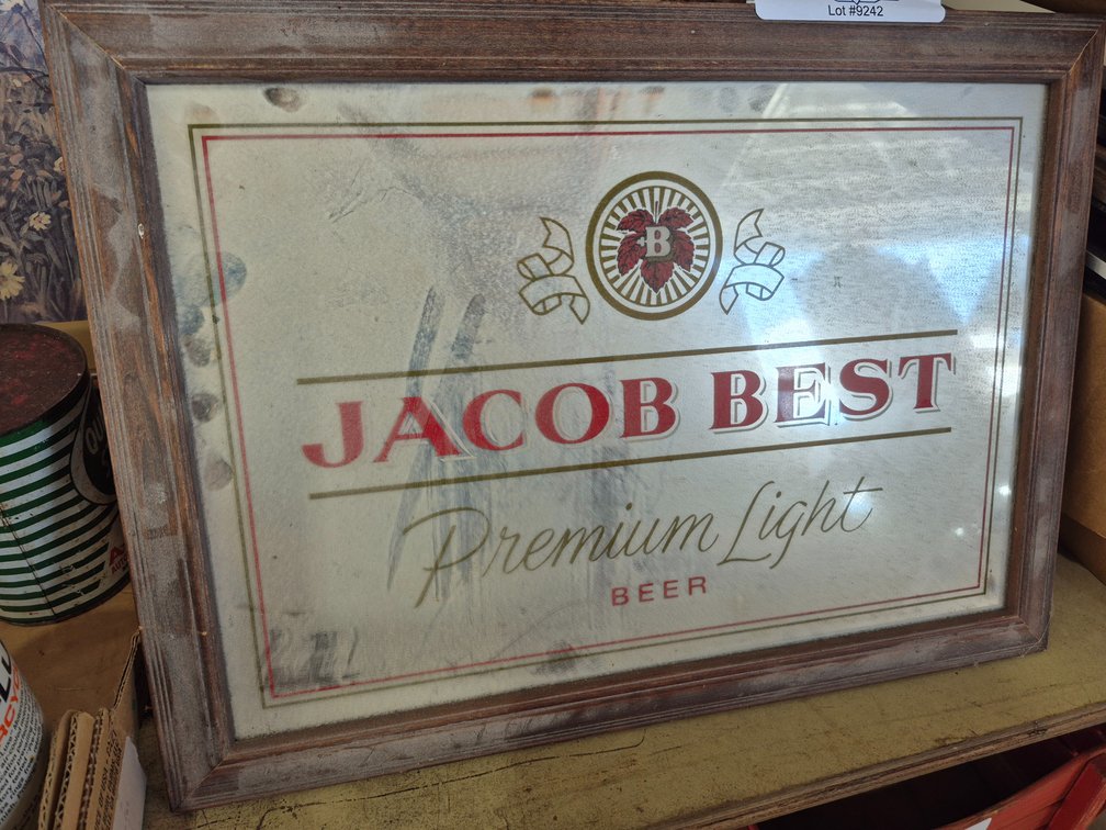 Jacobs Best Light up Beer Sign