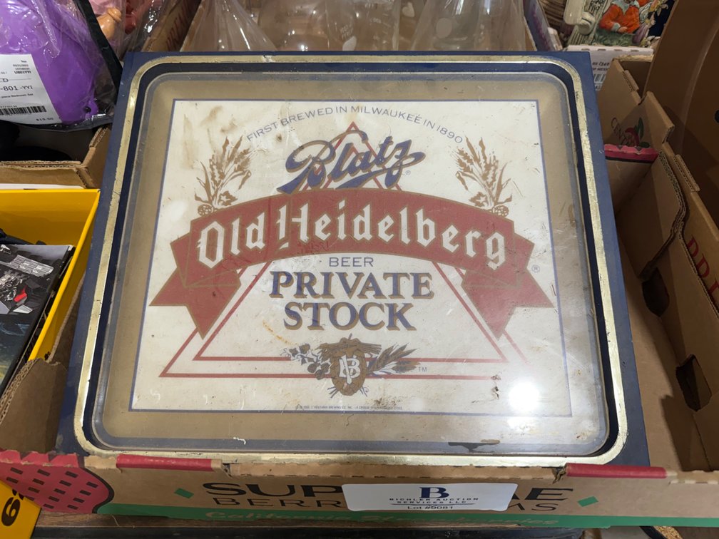 Blatz Old Heidelberg Beer Sign