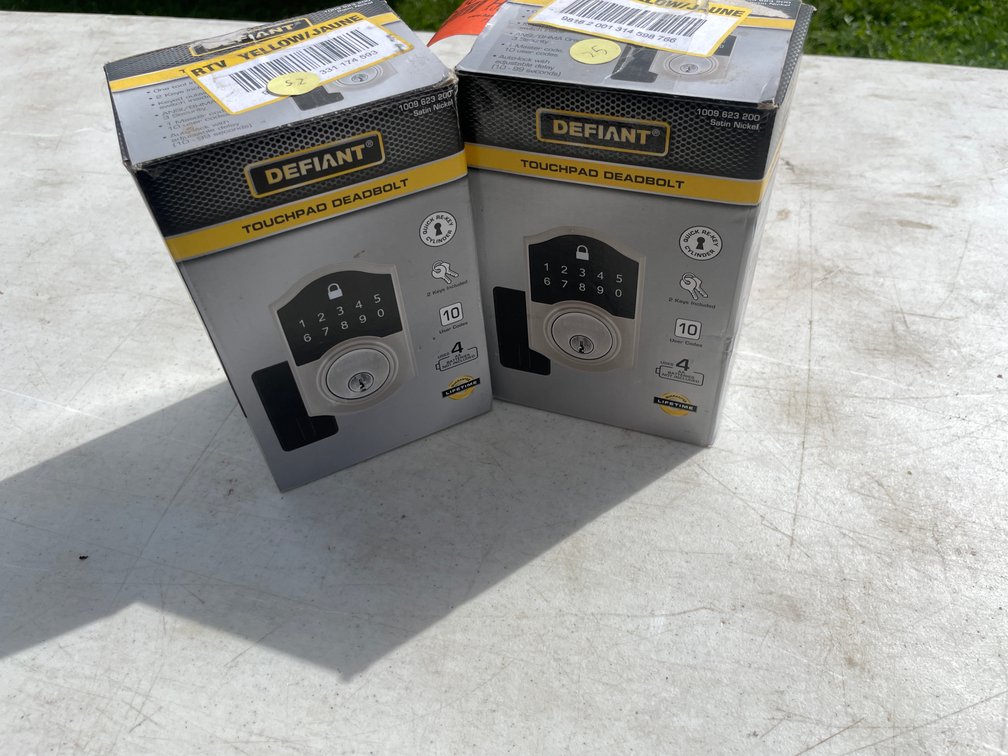 (2) Defiant Touchpad Deadbolts (Strum, WI)
