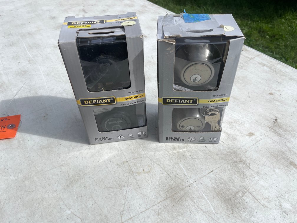 (2) Defiant Deadbolts (Strum, WI)