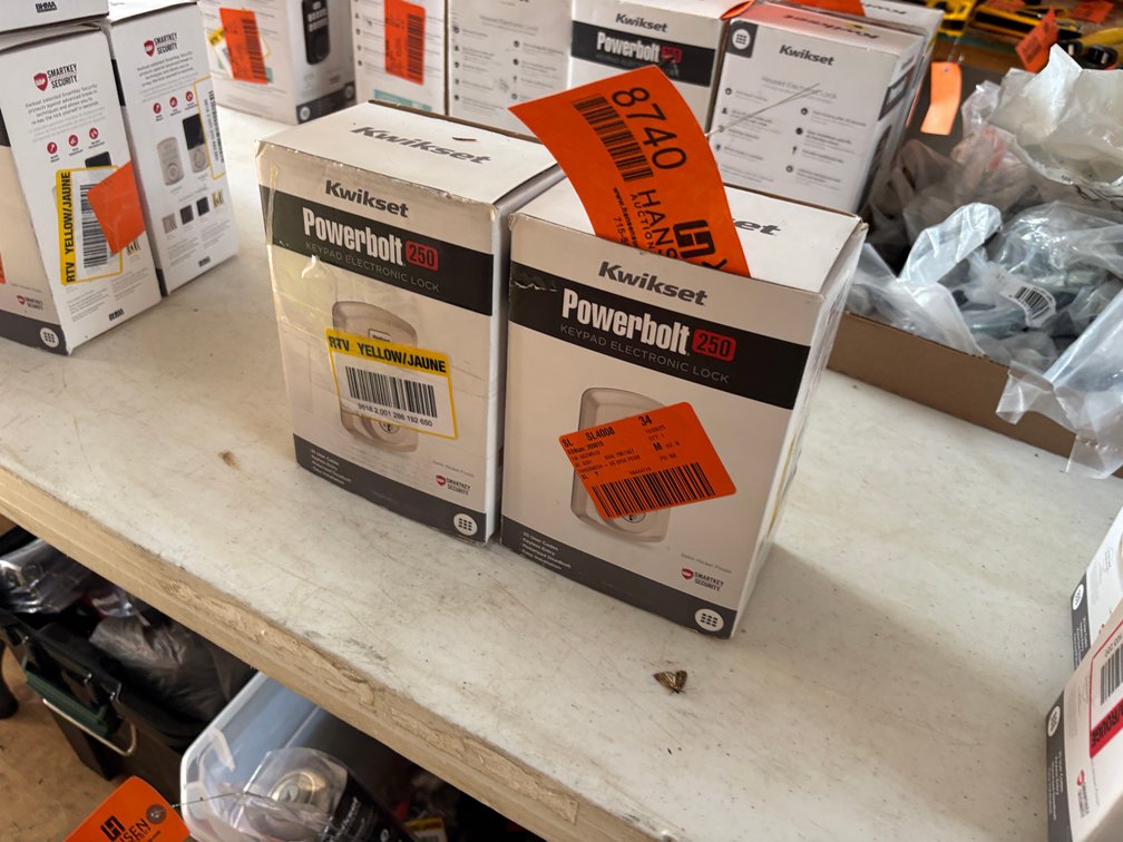 (3) Kwikset Powerbolt Keypad Entries (Strum, WI)