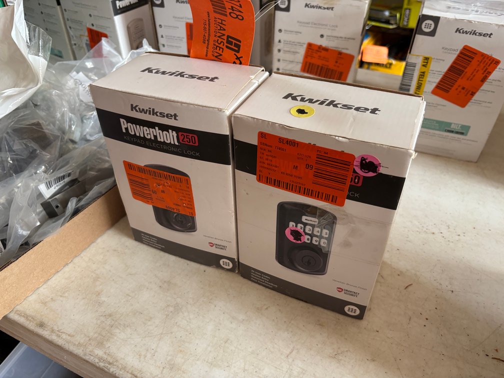 (2) Kwikset Powerbolt Keypad Entries (Strum, WI)