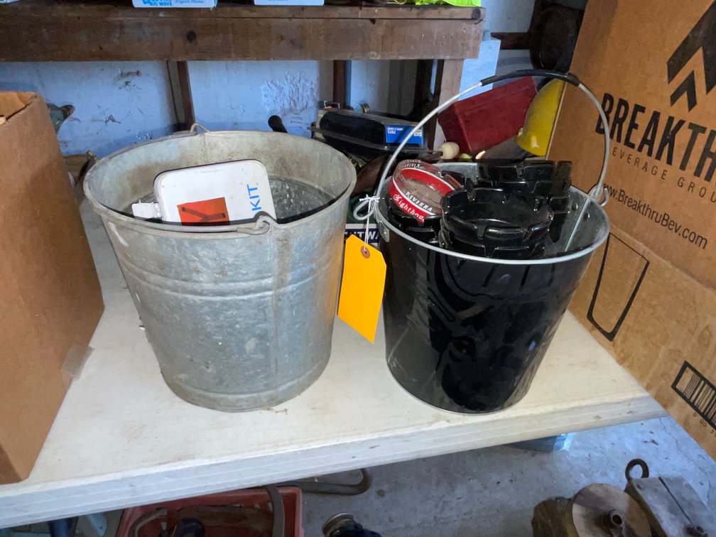 Ash Trays, Coasters, and Metal Buckets