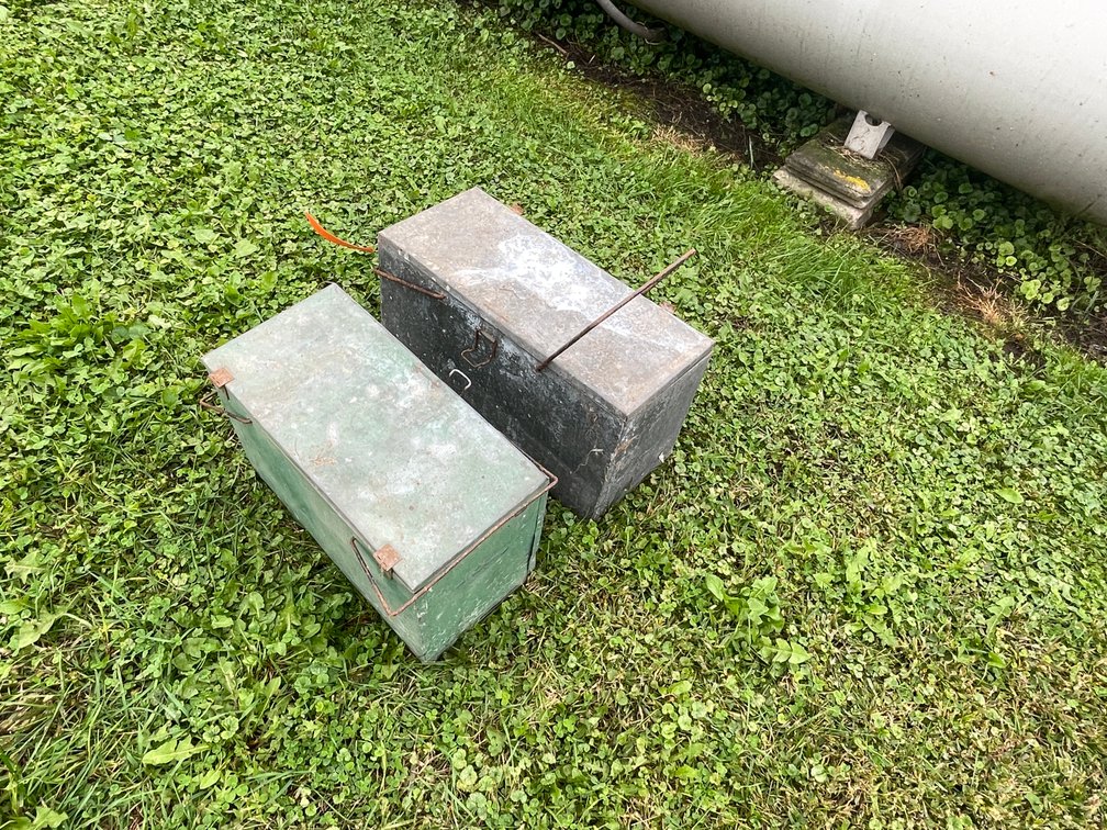 (2) Metal Boxes