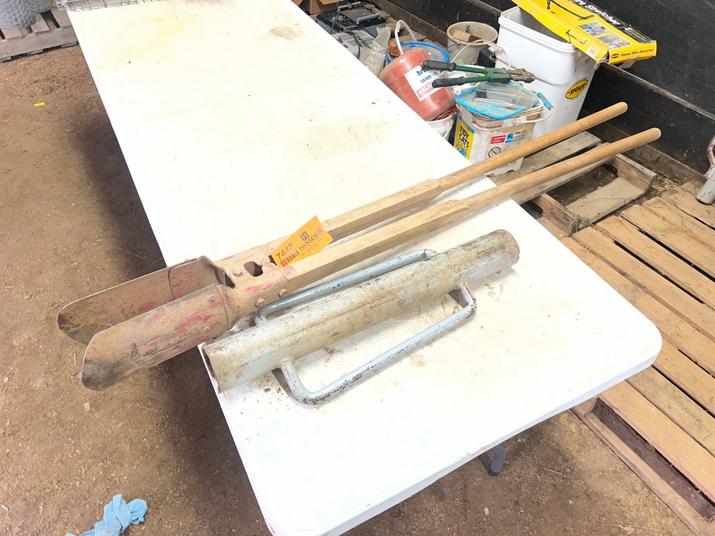 Post Hole Digger and Post Pounder