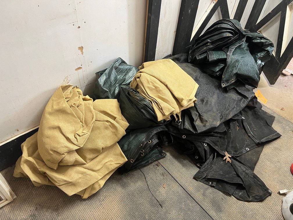 Multiple Privacy Screens and Tarps