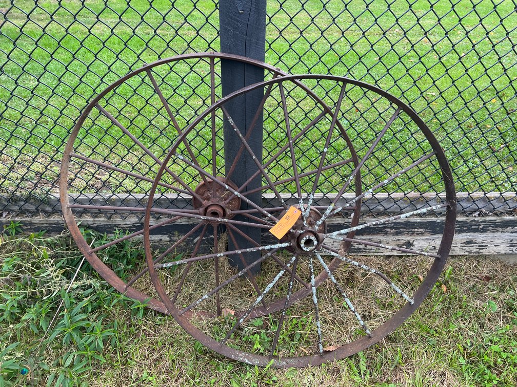(2) Steel Wheels