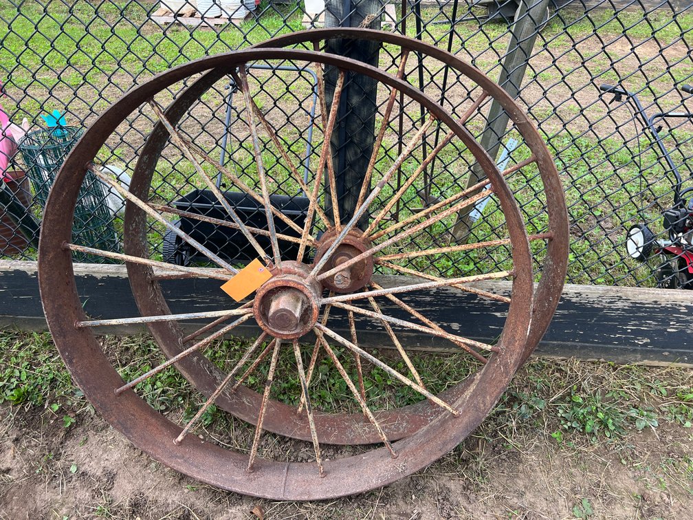 (2) Steel Wheels