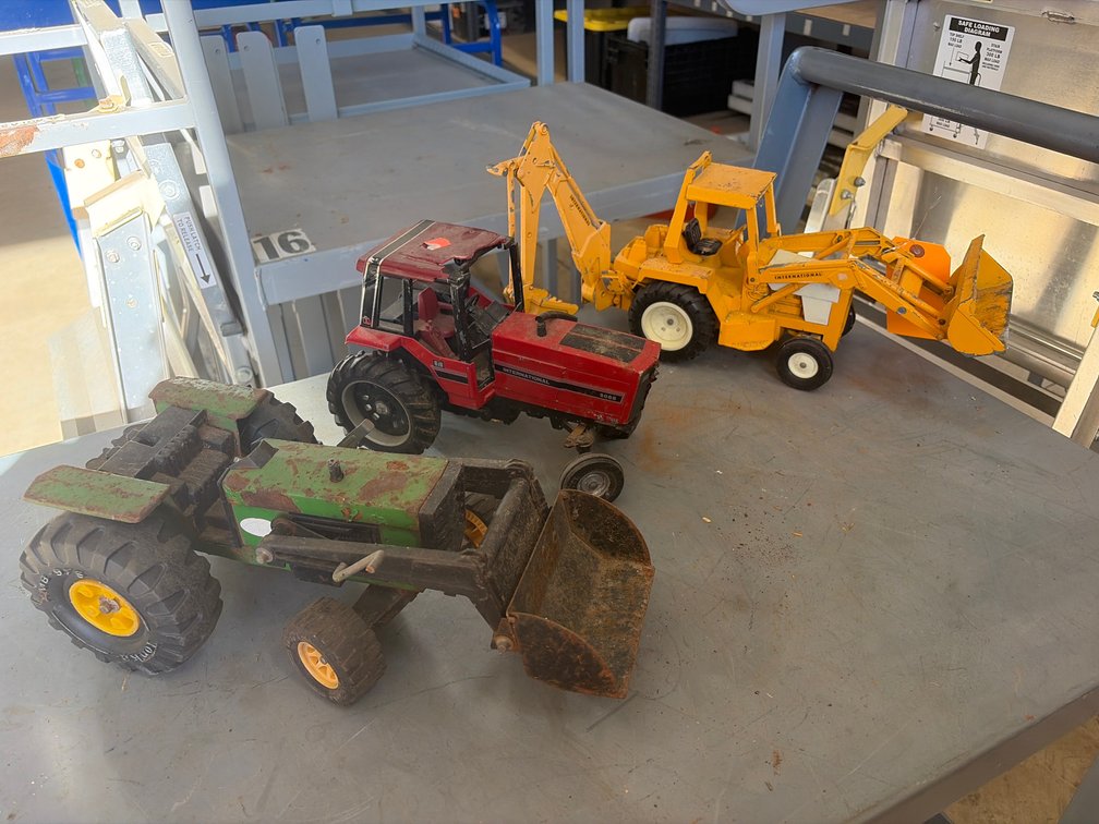 (3) Toy Tractors and Construction Vehicles
