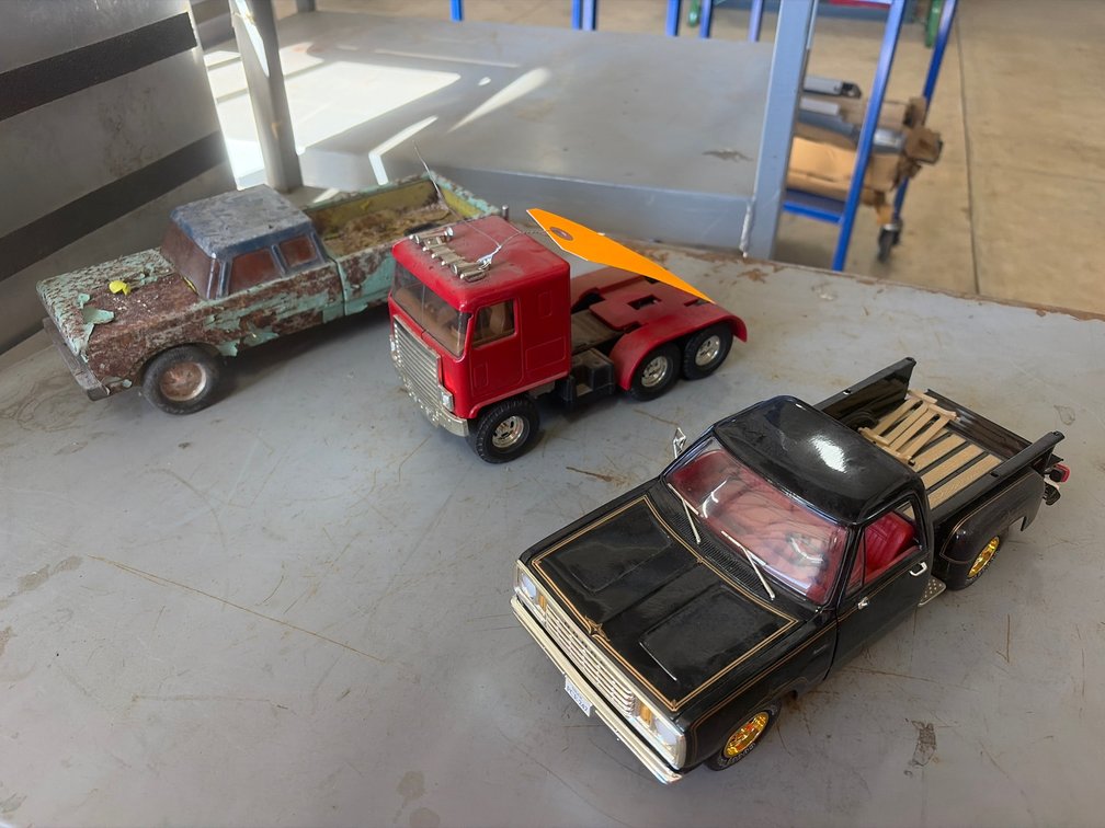 (3) Model and Toy Trucks