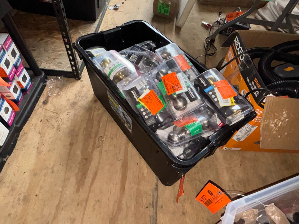 Tote of Door Handles (Strum, WI)