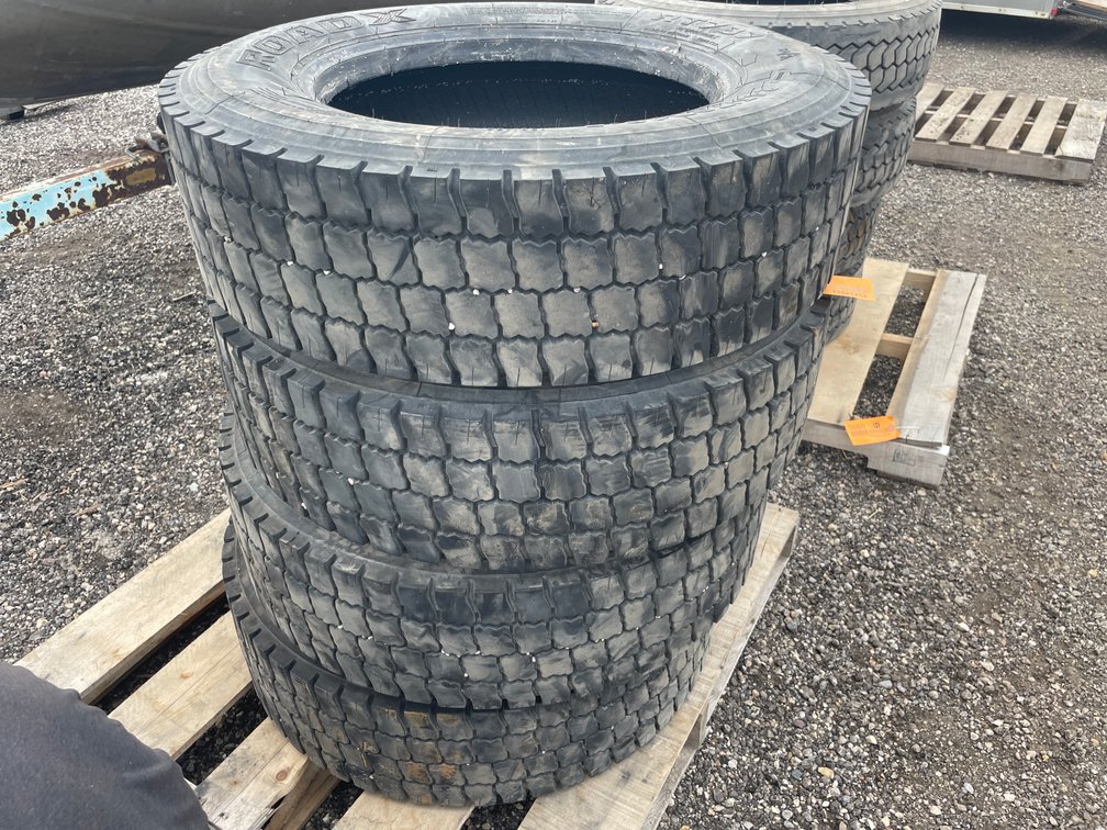 (4) 245/70R19.5 Tires