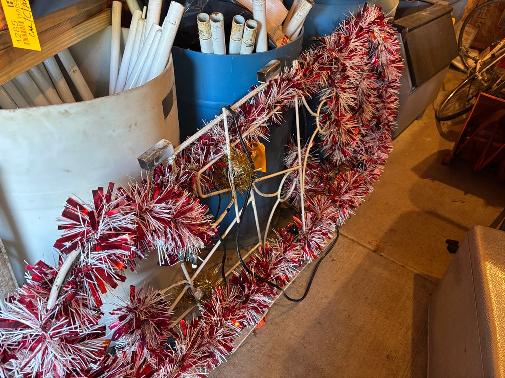 (2) Wrought Iron Christmas Decorations