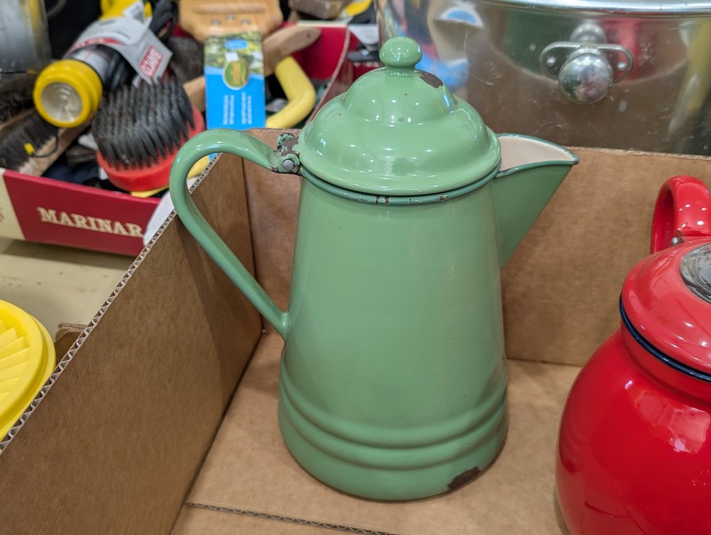 Vintage Enamel Teapots
