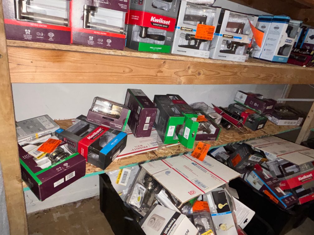 Shelf of Kwikset Door Handles (Fountain City, WI)