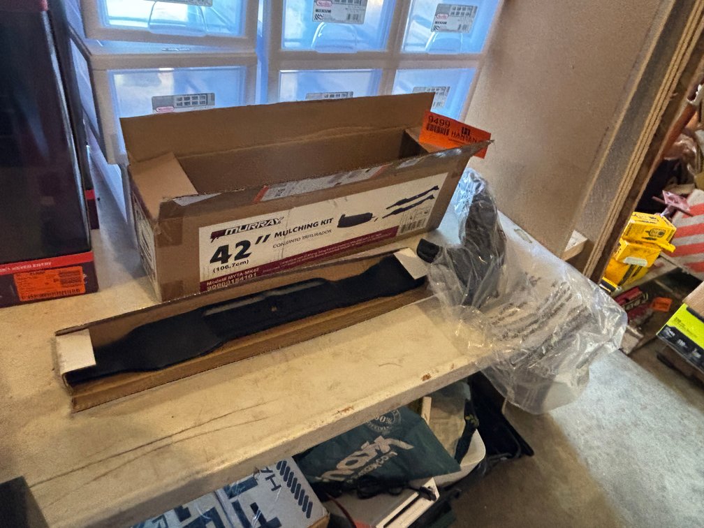 Murray 42" Mulching Kit and (2) Husky Flashlights (Fountain City, WI)