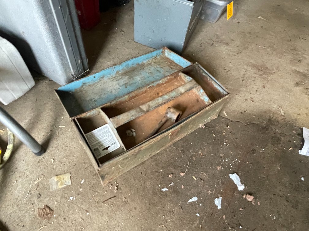 Vintage Tool Box and Tools
