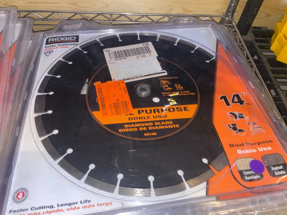 (6) 14" Dual Purpose Diamond Blades (Fountain City, WI)