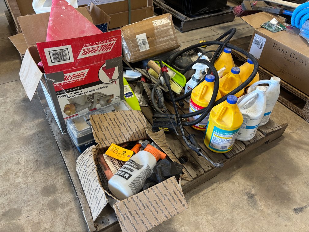 Pallet of Various Shop Supplies