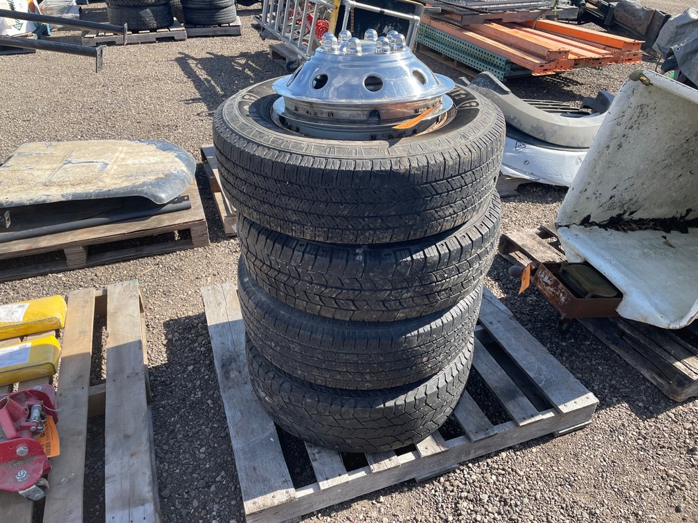 (4) 16" Dually Truck Wheels and Tires